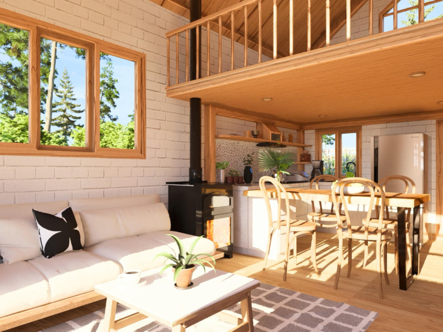 Tiny House 4x6m with plans very nice