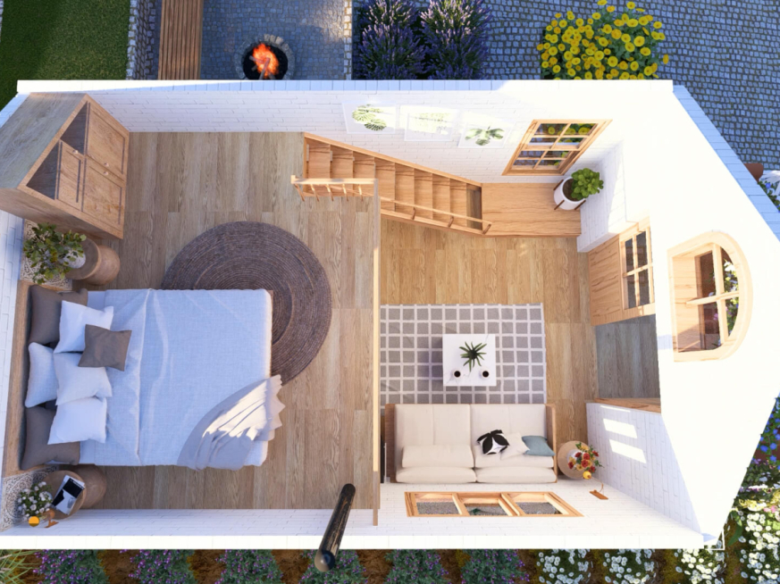 Tiny House 4x6m with plans very nice